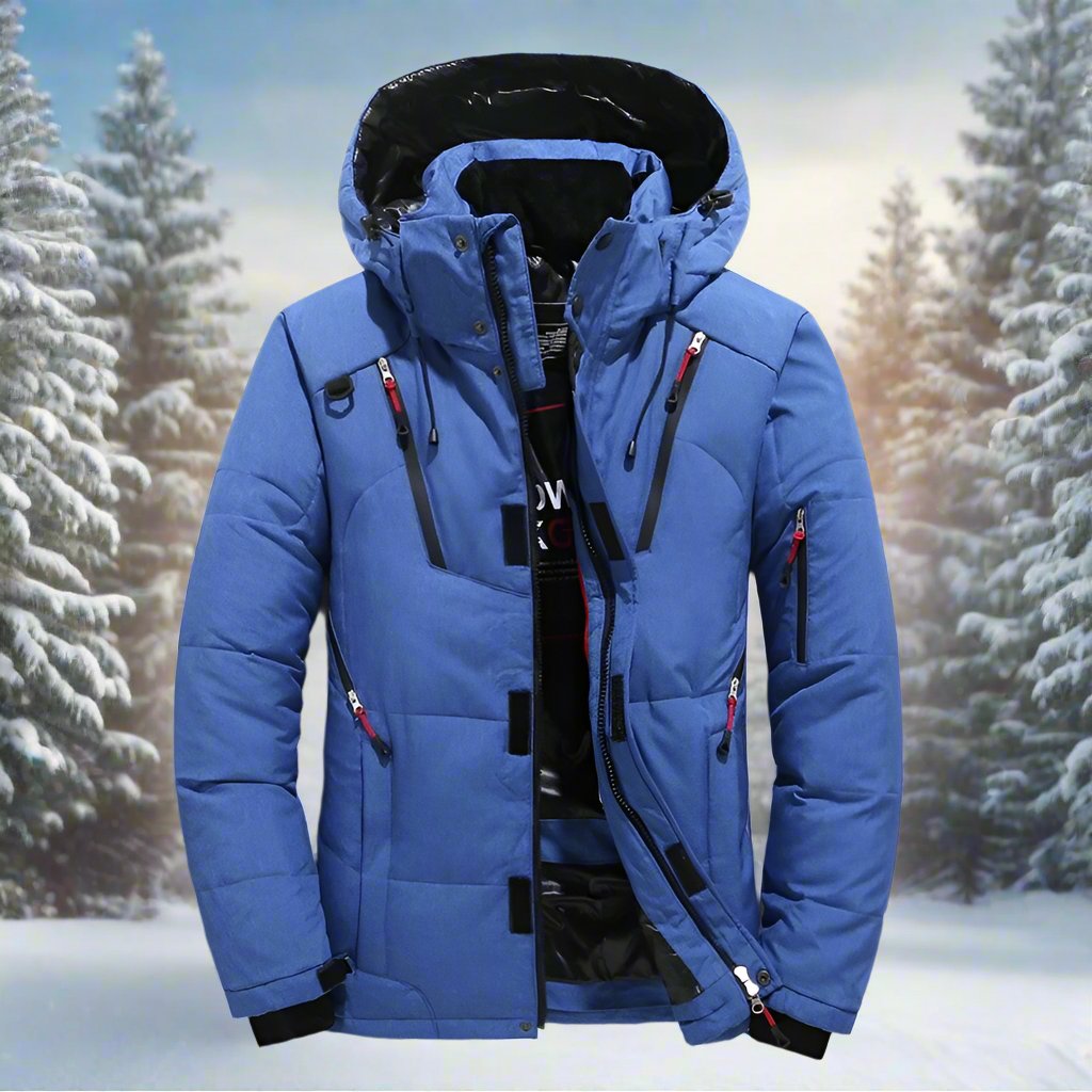 Maximilian - Herren Winterjacke warm gefüttert mit Kapuze