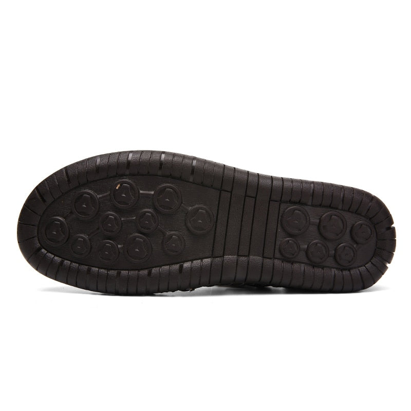 Lukas - Herrensandale Leder Sommer Slipper atmungsaktiv