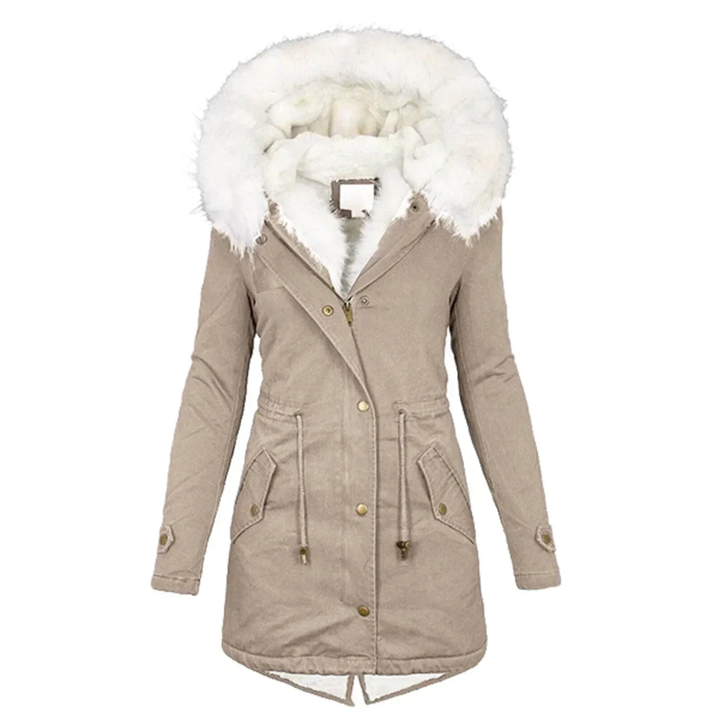 Alicja – Winterparka mit Fellkapuze Damen