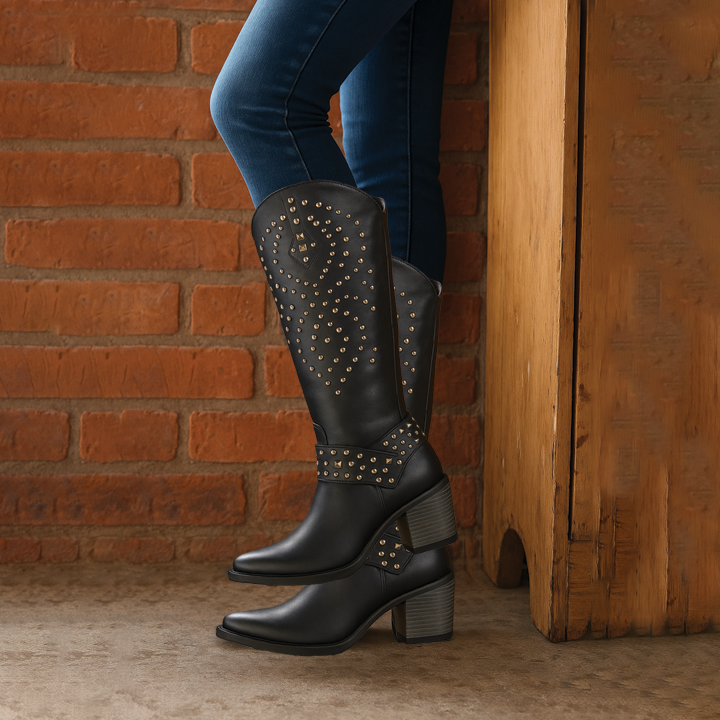 Carmen – Markante verzierte Damen Westernstiefel