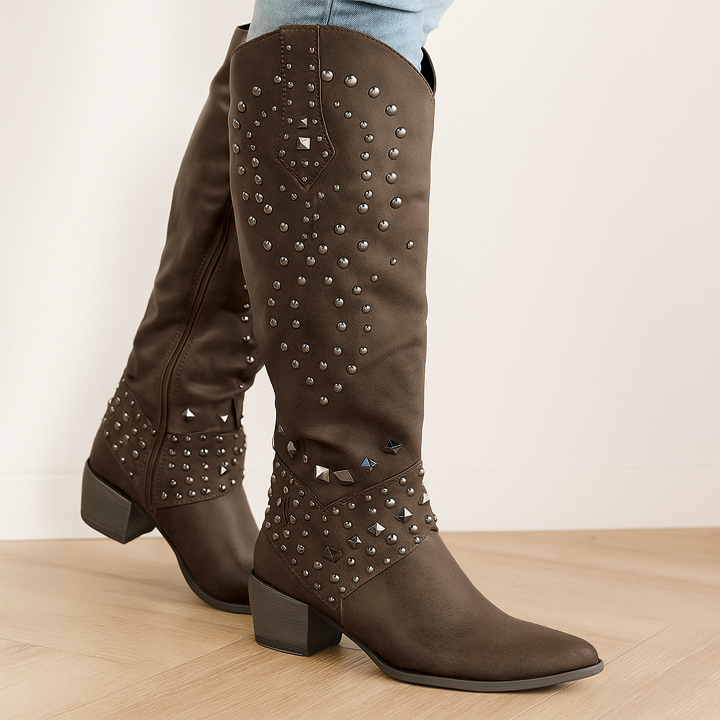 Carmen – Markante verzierte Damen Westernstiefel