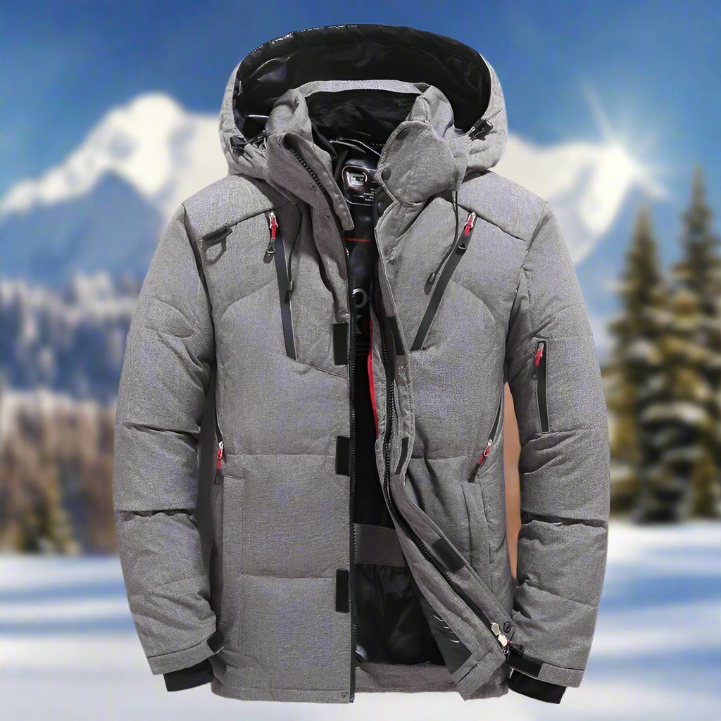Maximilian - Herren Winterjacke warm gefüttert mit Kapuze