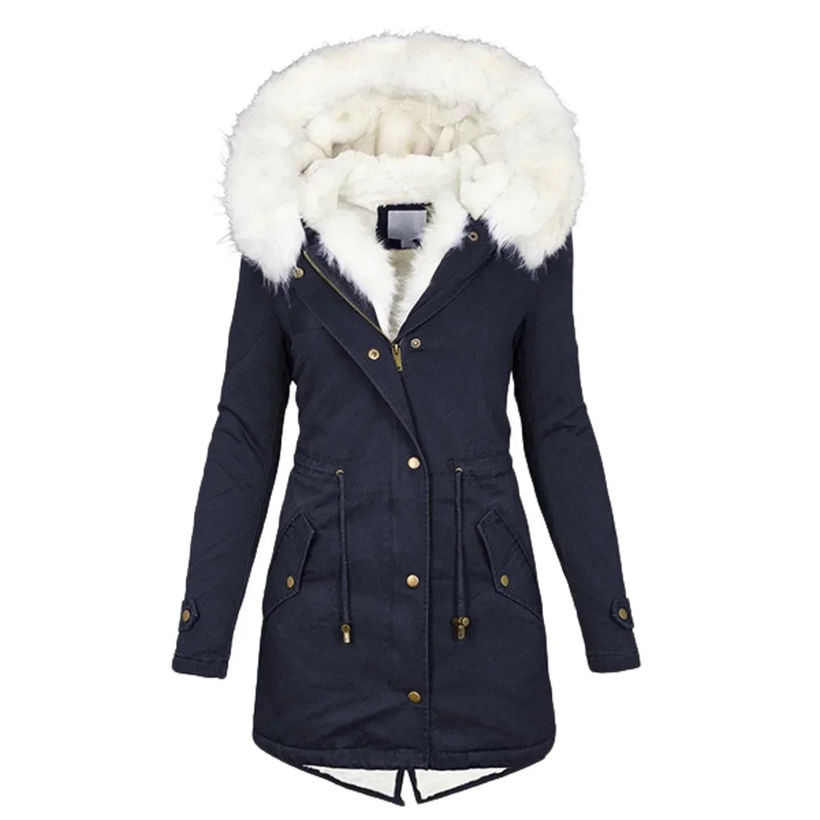 Alicja – Winterparka mit Fellkapuze Damen