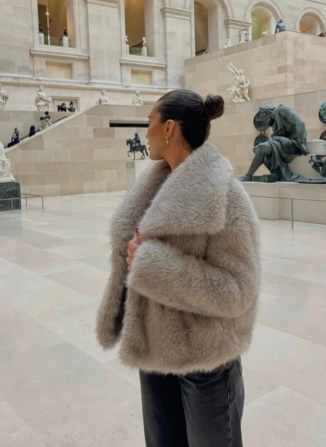 Alina – Luxus Faux-Fur Jacke Damen