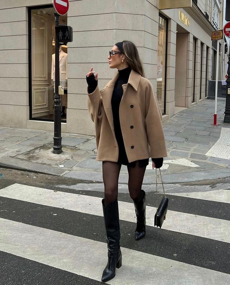 Elena – Oversize-Wolljacke für Damen