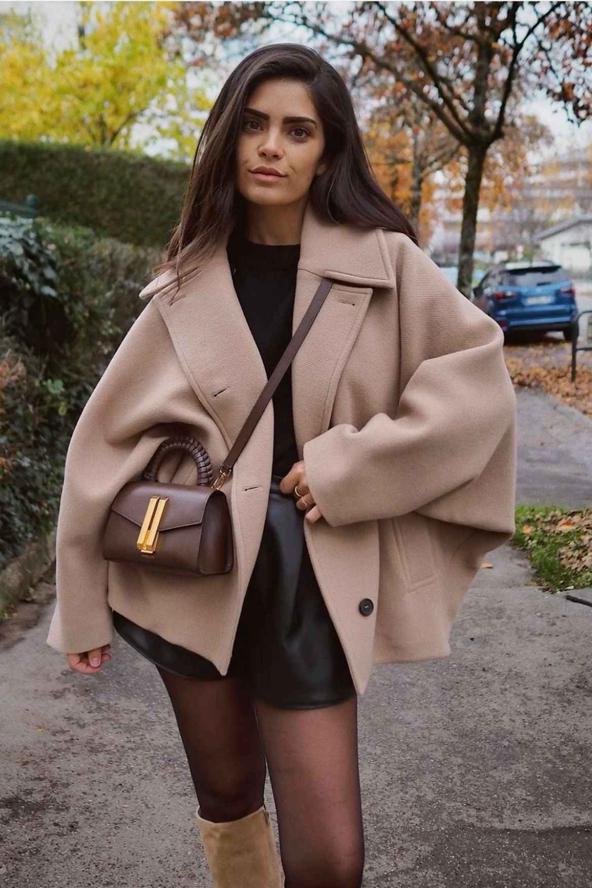 Paula – Eleganter Wollmantel Damen im modernen Oversize-Stil