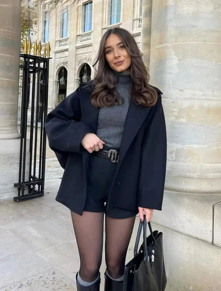 Marika – Oversize-Wolljacke mit weitem Ärmel-Design für Damen