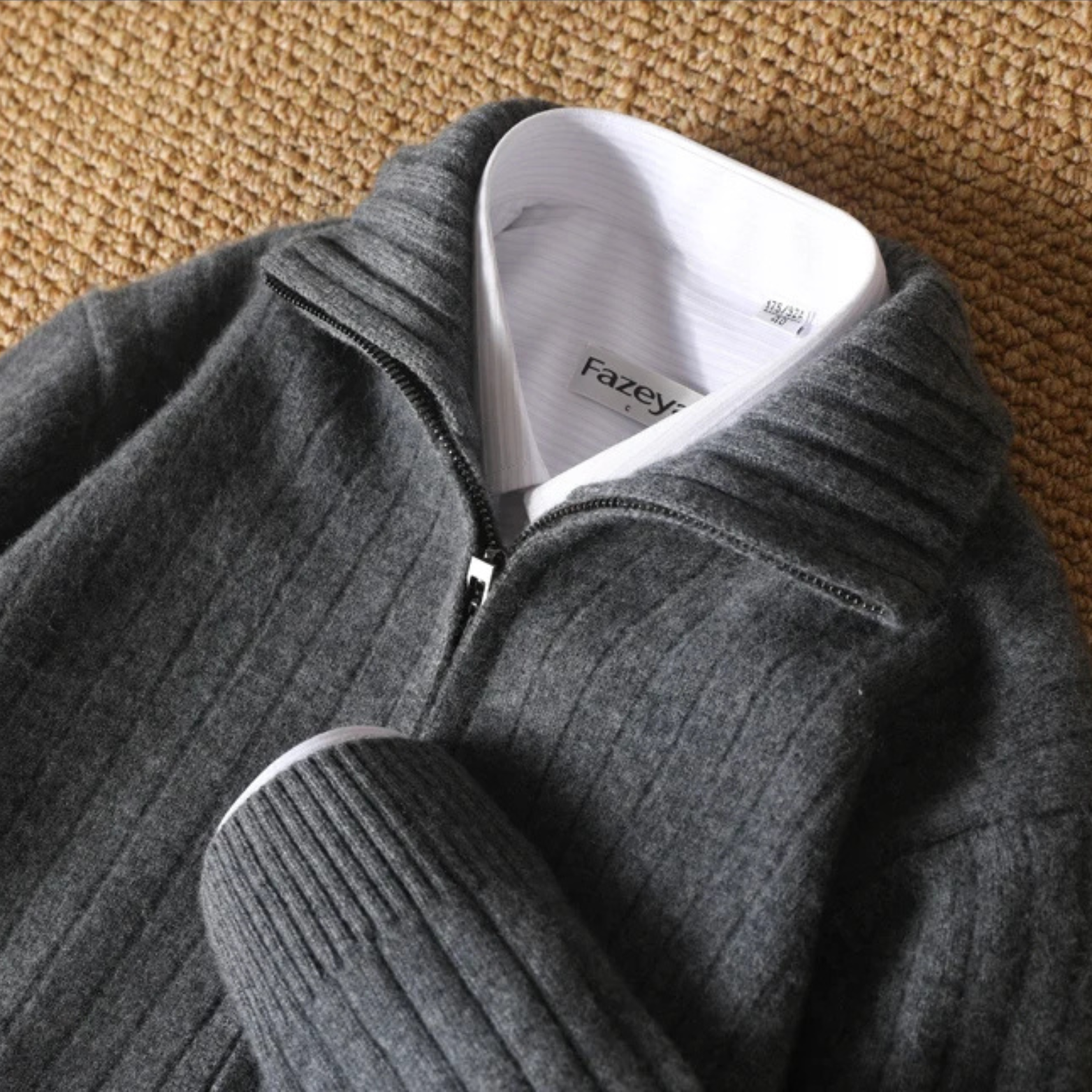 Oliver – Eleganter Strick-Zip-Pullover für Herren im modernen Winter-Look