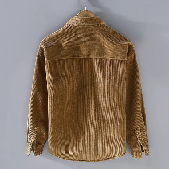 Modische Herren Cordjacke mit Knopfverschluss und praktischen Taschen - J&B - 5 - Annoboutique