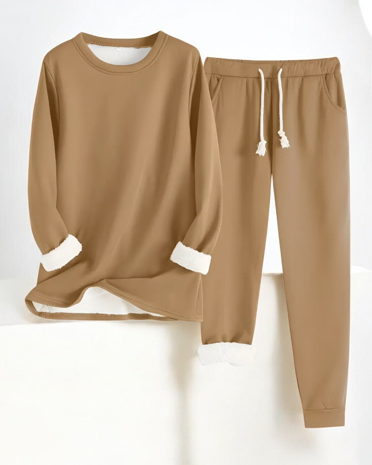 Amelia – Fleece-Gefütterter Cozy Lounge Set für ultimativen Komfort