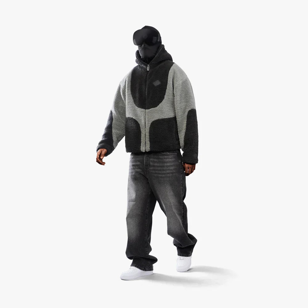 Oskar – Teddyfleece-Kapuzenjacke Herren