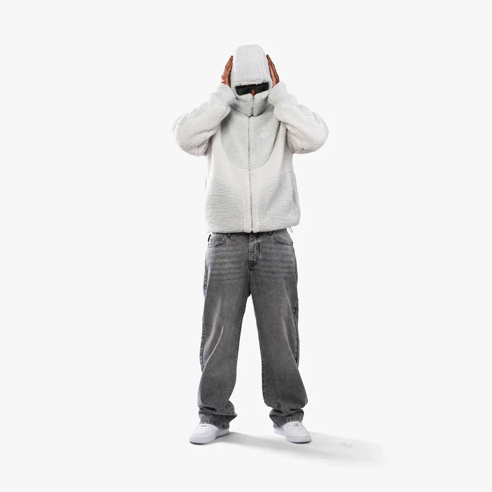 Oskar – Teddyfleece-Kapuzenjacke Herren