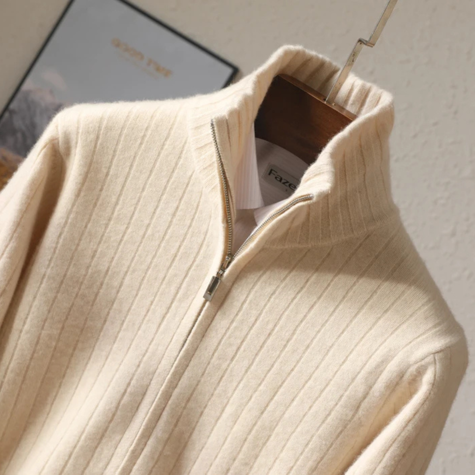 Oliver – Eleganter Strick-Zip-Pullover für Herren im modernen Winter-Look