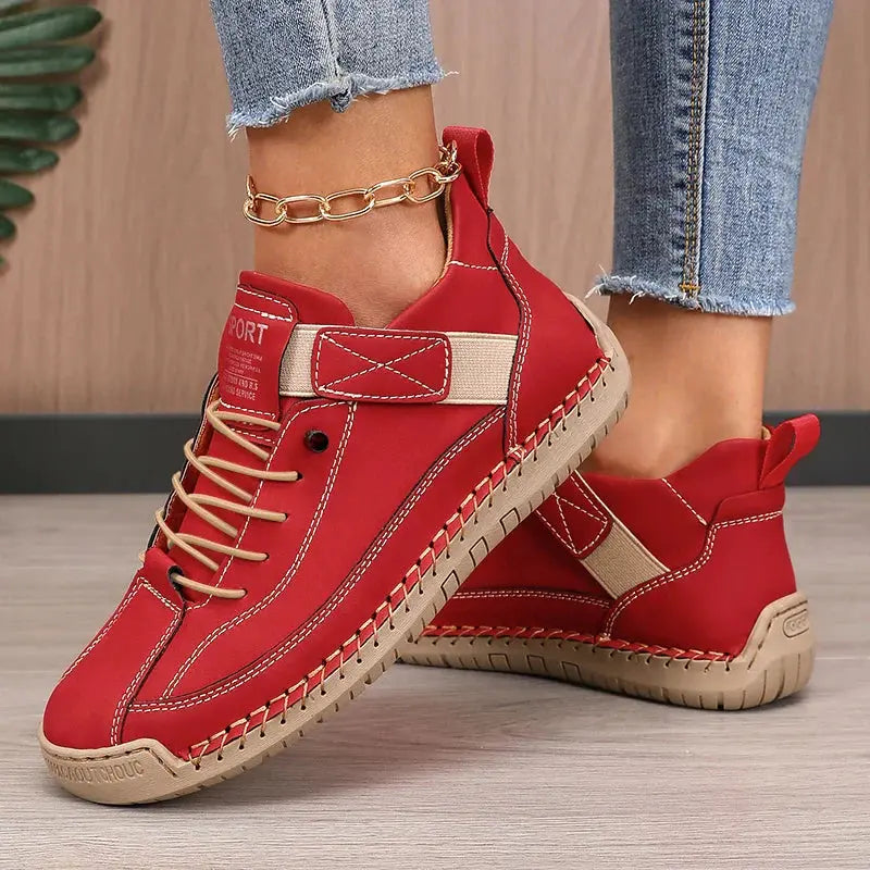 Sophie – Gefütterte Schnürschuhe mit robuster Sohle