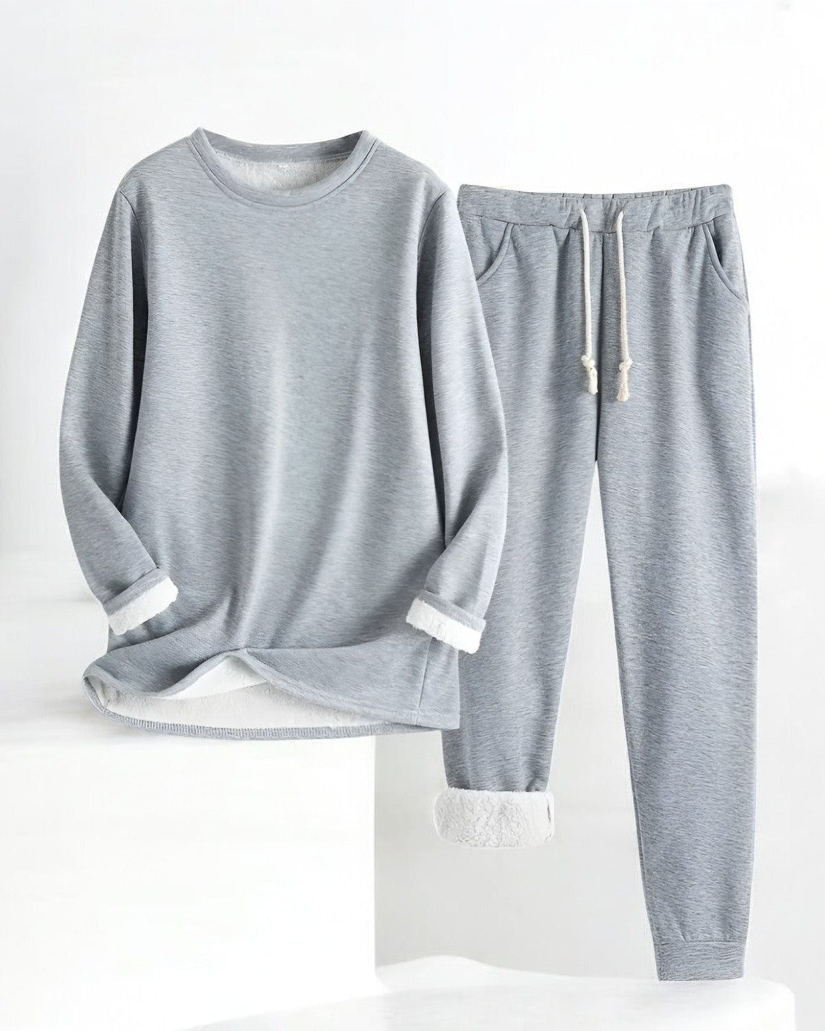 Amelia – Fleece-Gefütterter Cozy Lounge Set für ultimativen Komfort