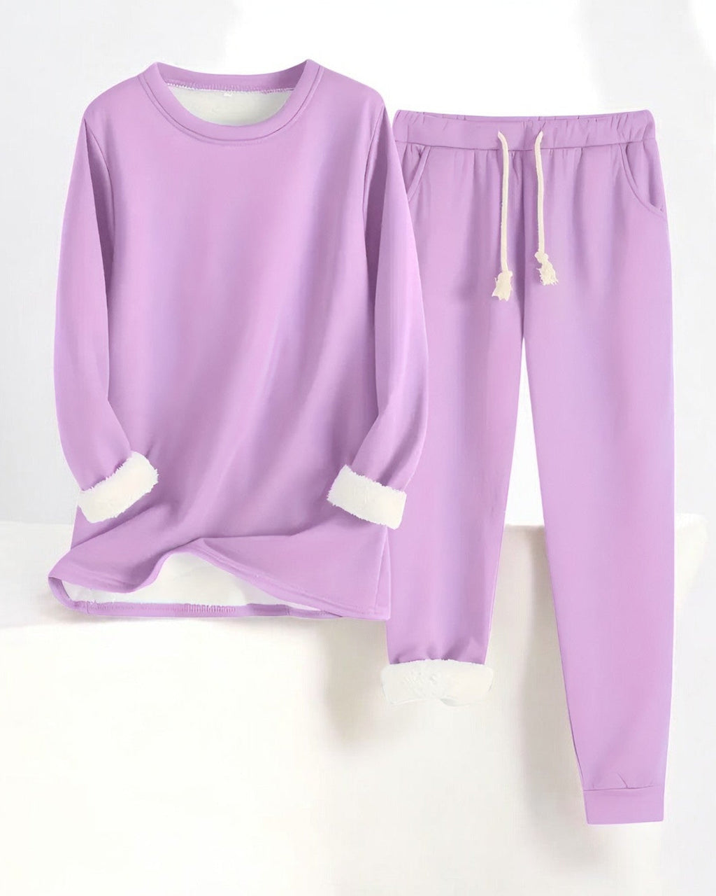 Amelia – Fleece-Gefütterter Cozy Lounge Set für ultimativen Komfort