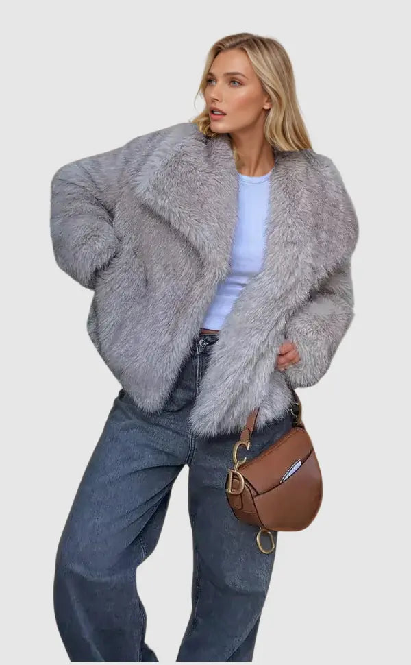 Alina – Luxus Faux-Fur Jacke Damen