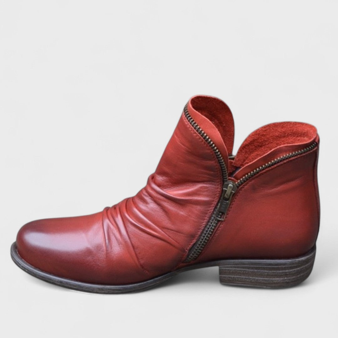 Leonie – Modische Leder-Stiefeletten Damen Schuhe