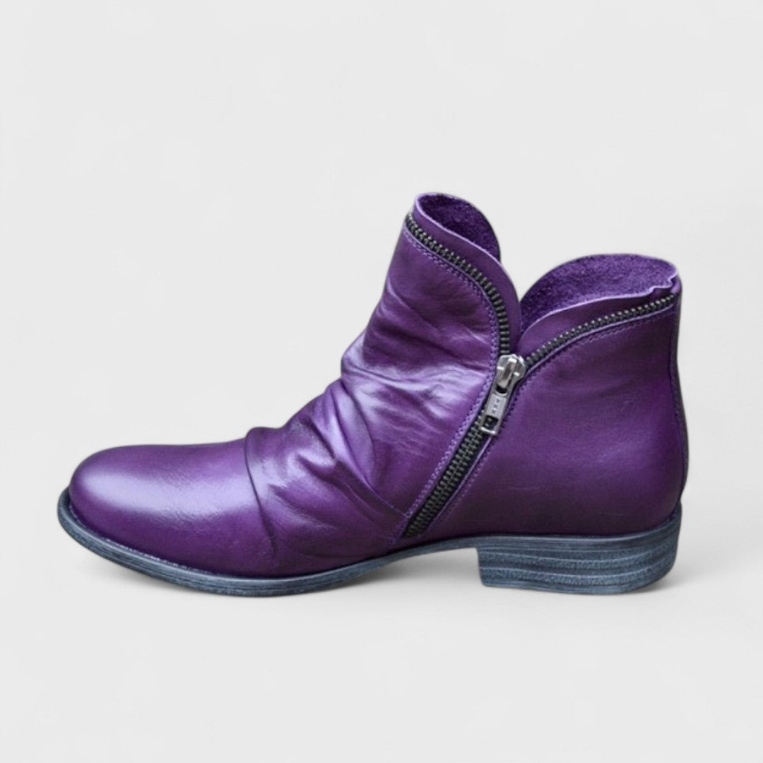 Leonie – Modische Leder-Stiefeletten Damen Schuhe