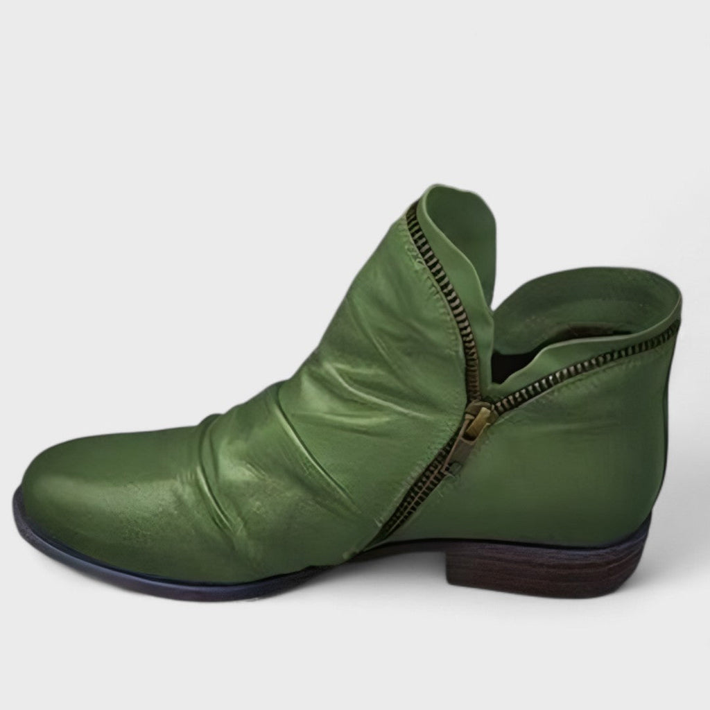 Leonie – Modische Leder-Stiefeletten Damen Schuhe