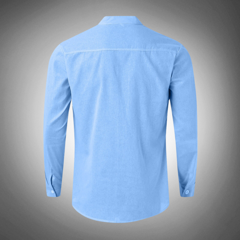 Marco – Lässiges Langarmhemd Mit Brusttasche