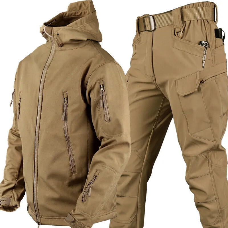 Maxim™ Water en Winddichte Outdoor Set met Fleecevoering Bruin 4