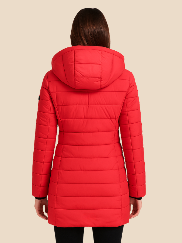 Miriam - Damen Steppjacke mit Kapuze und Reißverschluss