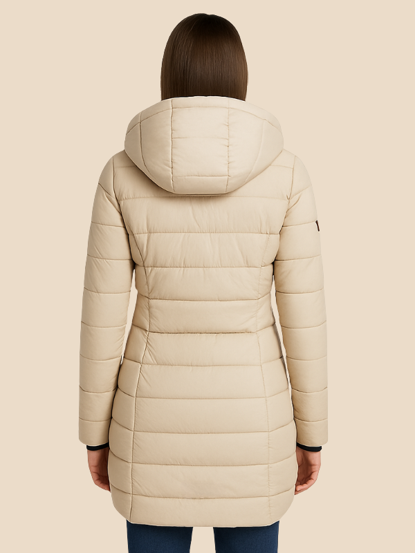 Miriam - Damen Steppjacke mit Kapuze und Reißverschluss