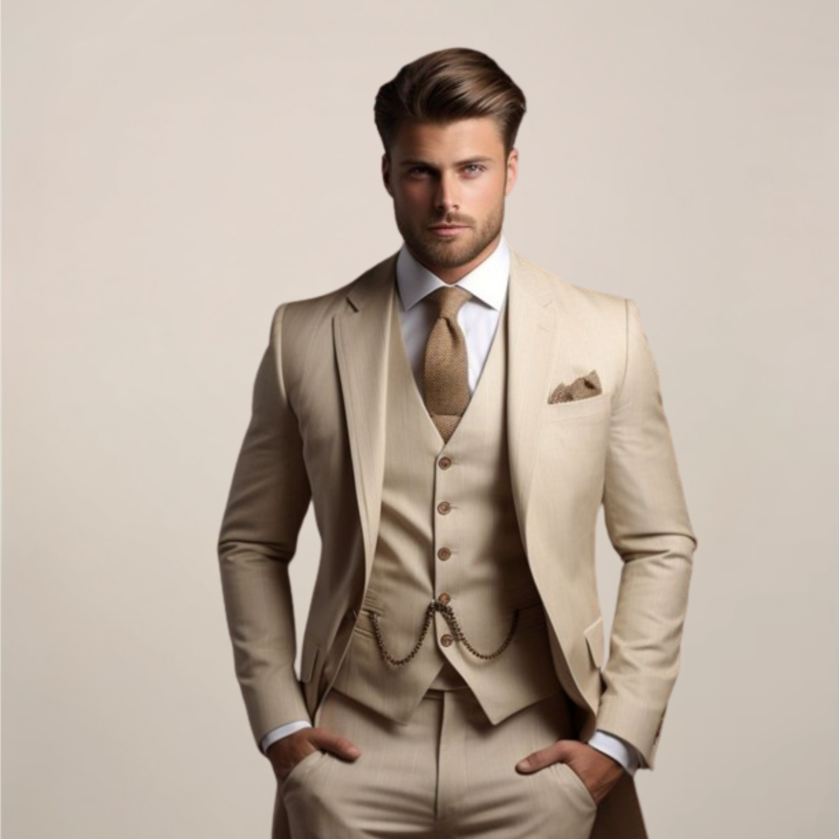 Hugo – Eleganter Herren Dreiteiler Anzug mit klassischem Revers