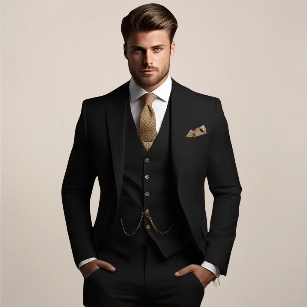 Hugo – Eleganter Herren Dreiteiler Anzug mit klassischem Revers