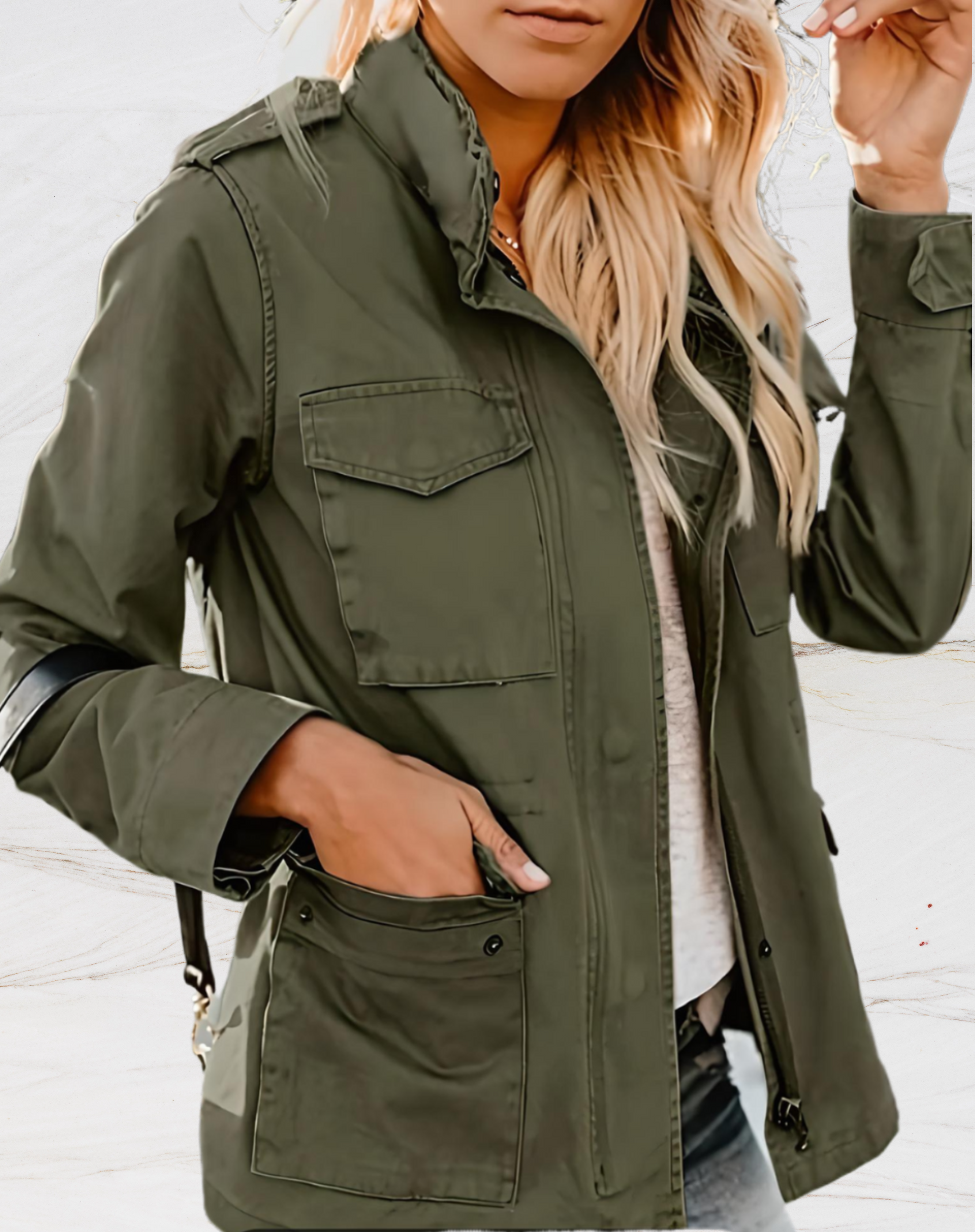 Mila – Damen Freizeitjacke mit Stehkragen und Reißverschluss