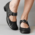 Marta – Damen Mary Jane Pumps mit Cut-Out-Detail und Blockabsatz