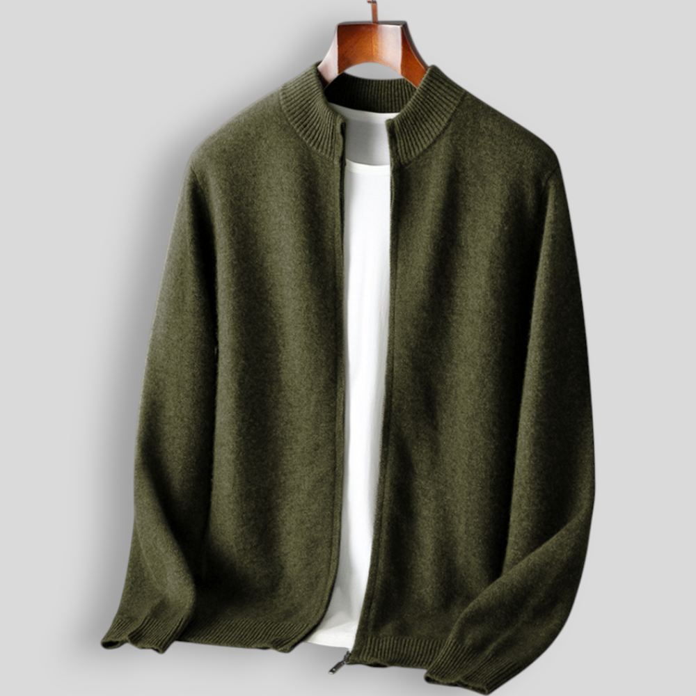 Herren Bomberjacke mit weicher Oberfläche und praktischem Reißverschluss - J&B - 4 - Annoboutique