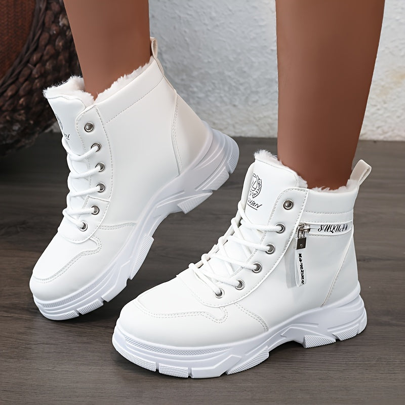 Lucía – Damen Gefütterte Schnürstiefeletten Mit Profilsohle