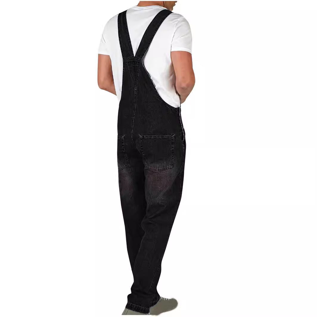 Jonas – Klassische Denim-Latzhose für Herren mit robustem Workwear-Design