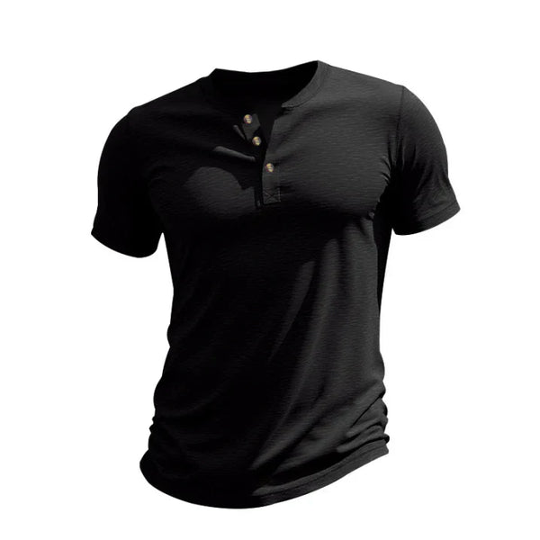 Herren Kurzarmshirt mit Knopfleiste