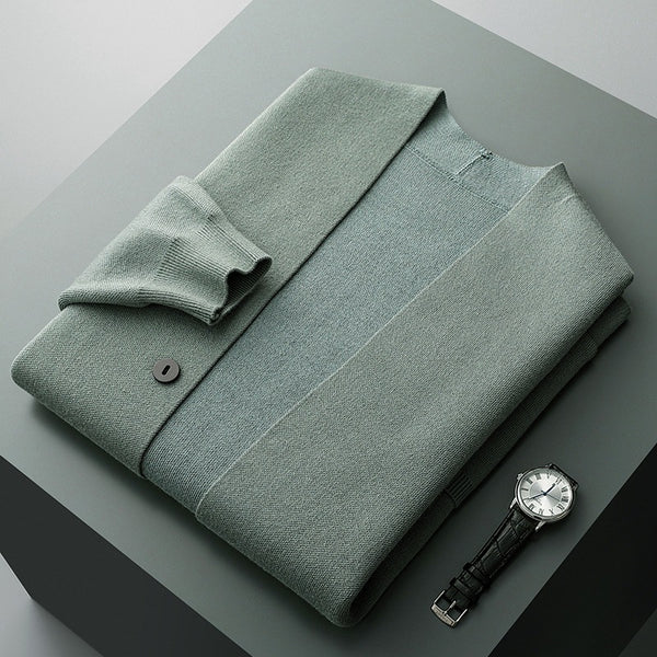 Milan – Strick-Cardigan mit Streifendetail für Herren