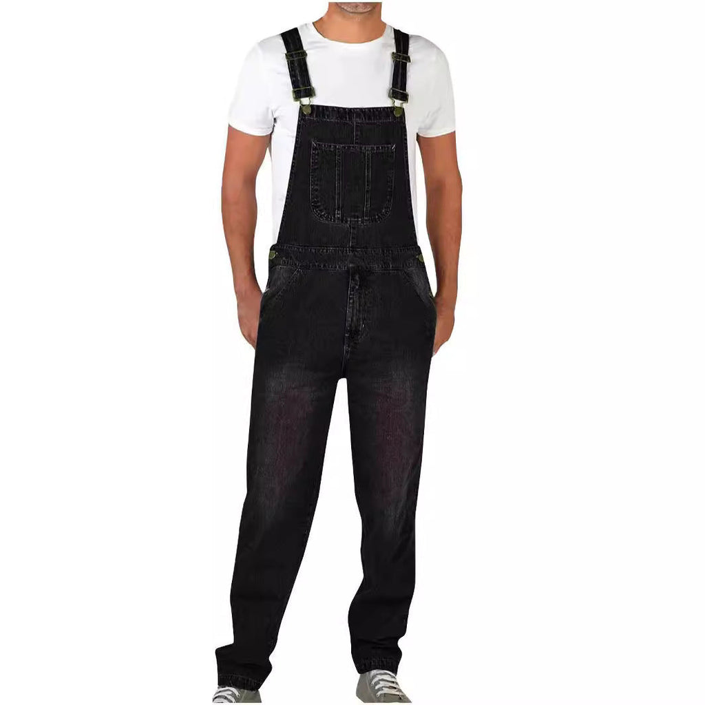 Jonas – Klassische Denim-Latzhose für Herren mit robustem Workwear-Design