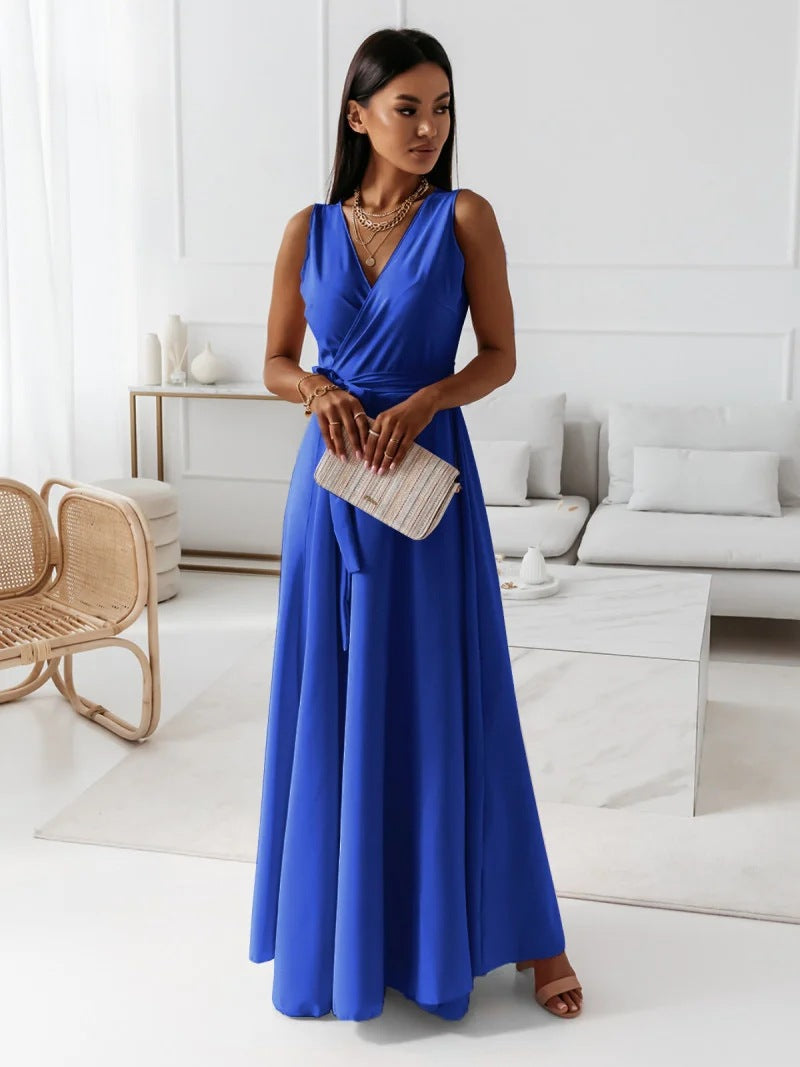 Karolina – Elegantes Wickel-Maxikleid im modernen Premium-Look für Damen