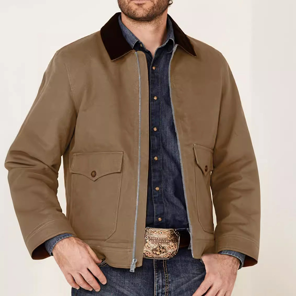 Jonas - Herrenjacke mit Kragen und praktischen Taschen