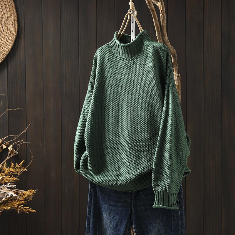 Laura – Damen-Strickpullover mit Weitfallender Ballon-Silhouette
