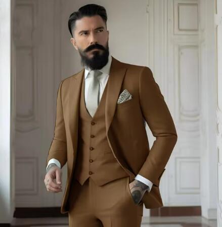 James – Eleganter Slim Fit Herren Dreiteiler Anzug