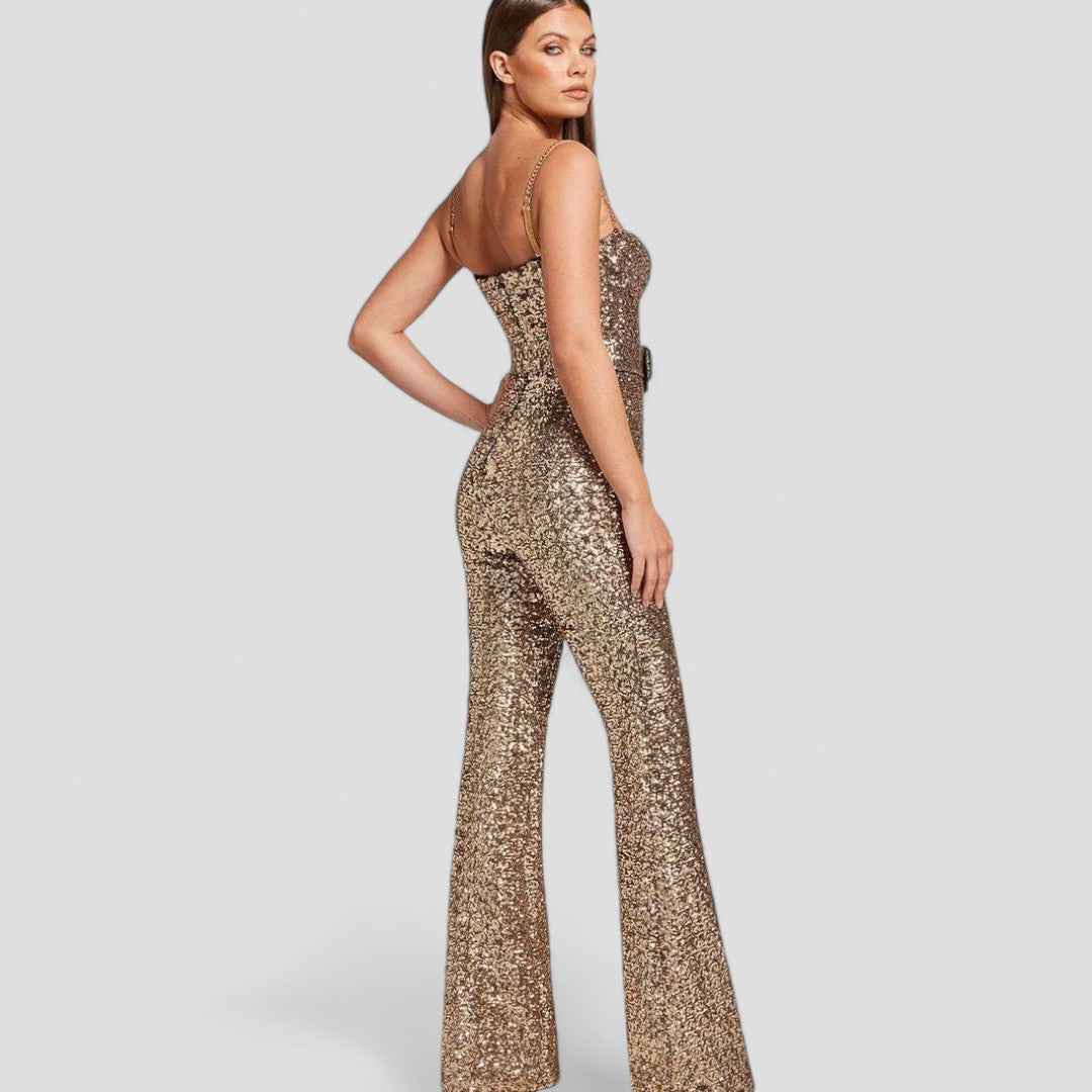 Sienna – Eleganter Pailletten-Jumpsuit für Damen