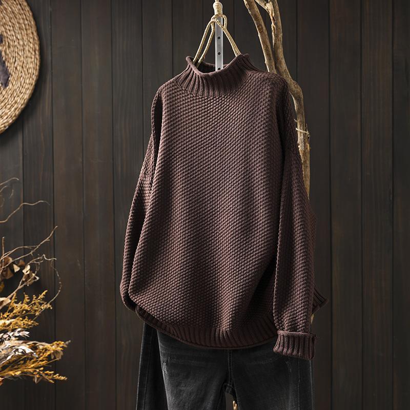 Laura – Damen-Strickpullover mit Weitfallender Ballon-Silhouette