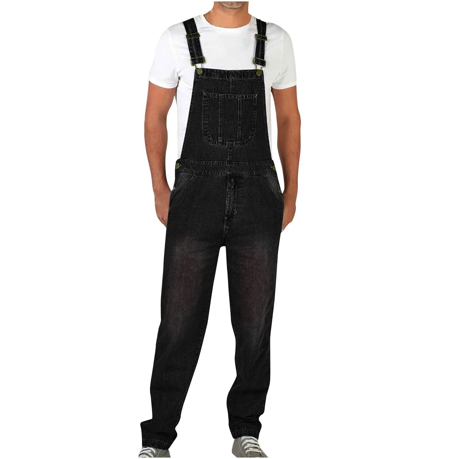 Jonas – Klassische Denim-Latzhose für Herren mit robustem Workwear-Design