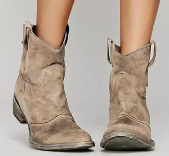 Isabel – Stylische Damen Western-Boots aus hochwertigem Wildleder