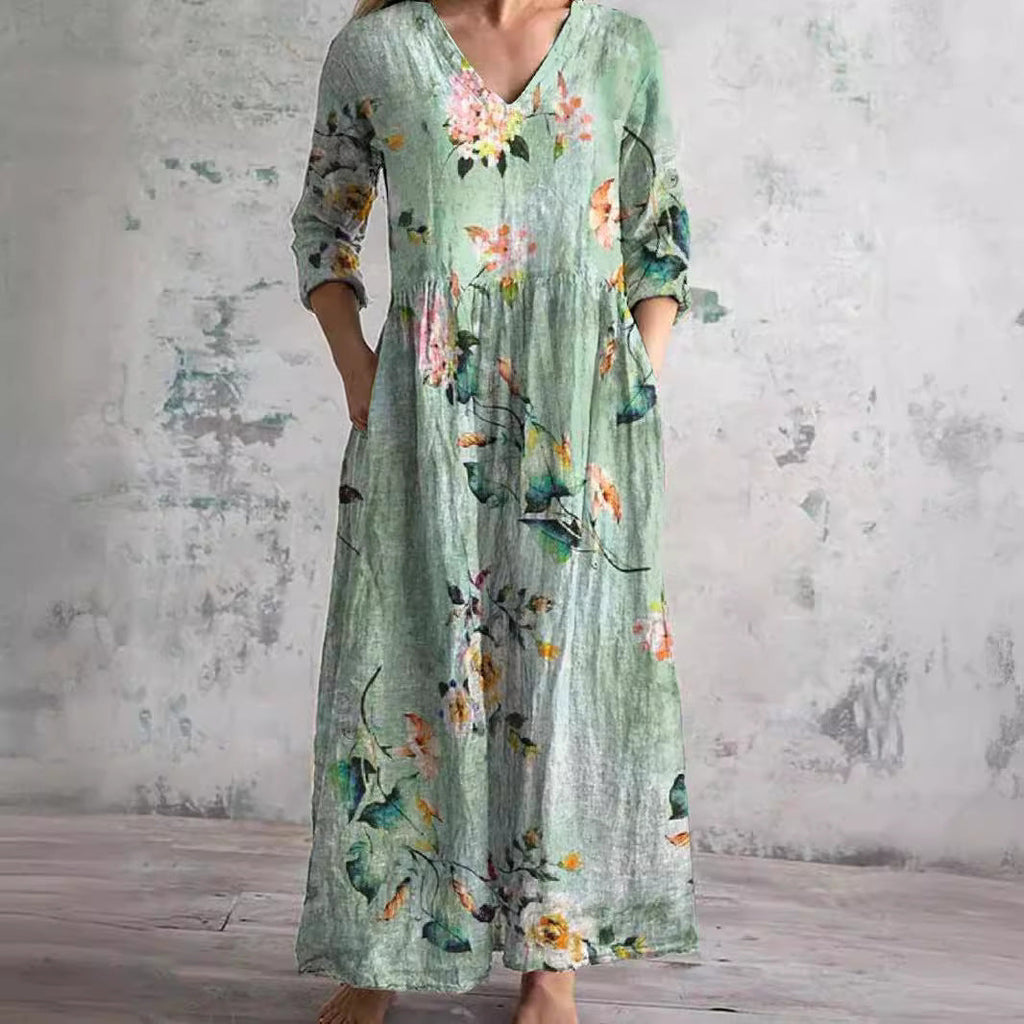 Clara – Locker fallendes Damen-Maxikleid