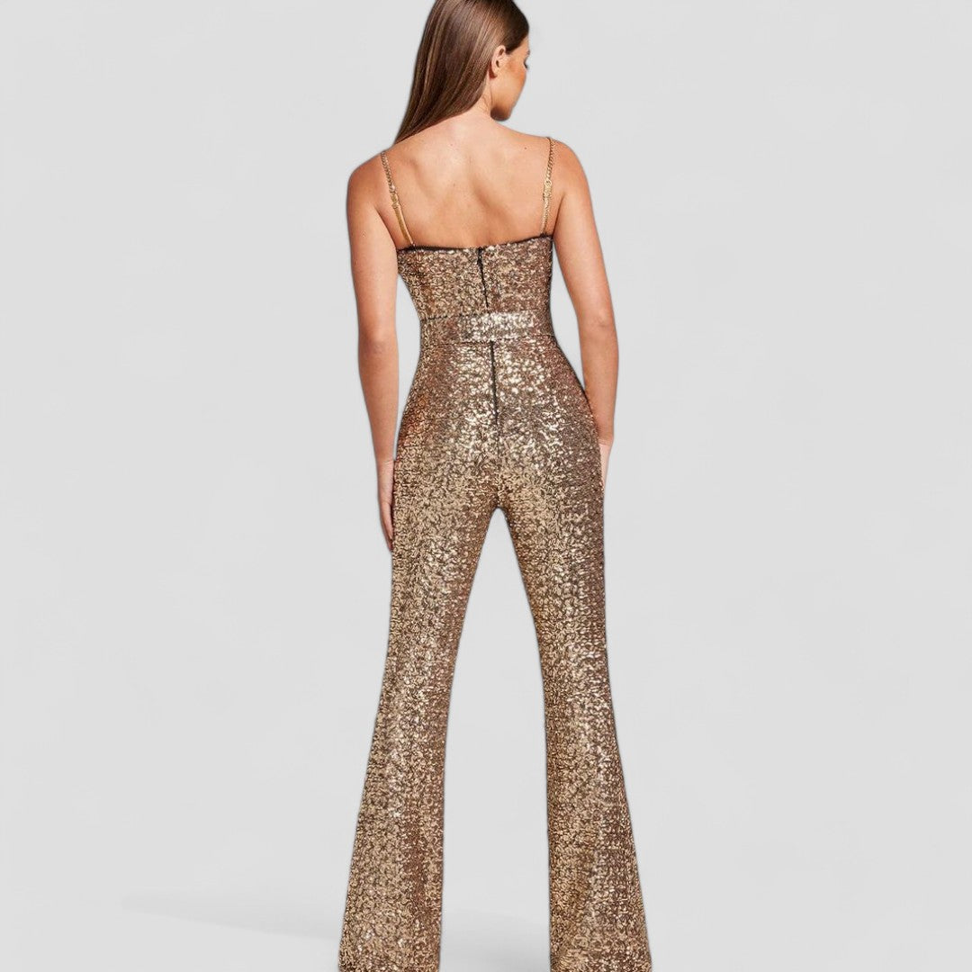 Sienna – Eleganter Pailletten-Jumpsuit für Damen