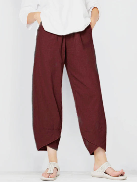 Anna – Damen Locker geschnittene Stoffhose