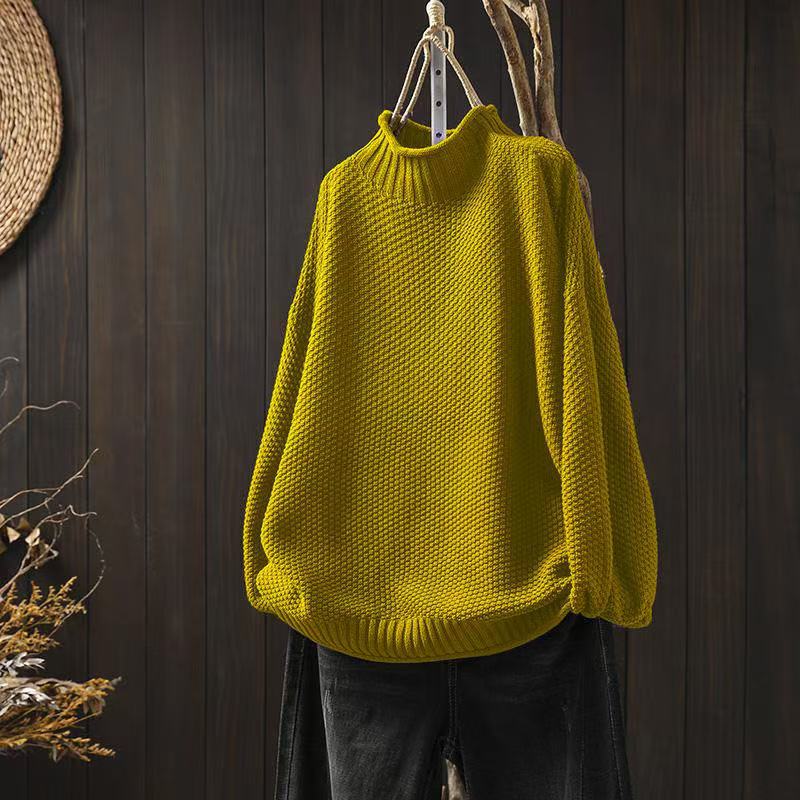 Lina – Strickpullover Damen Locker Bequem Herbst Winter Outfit